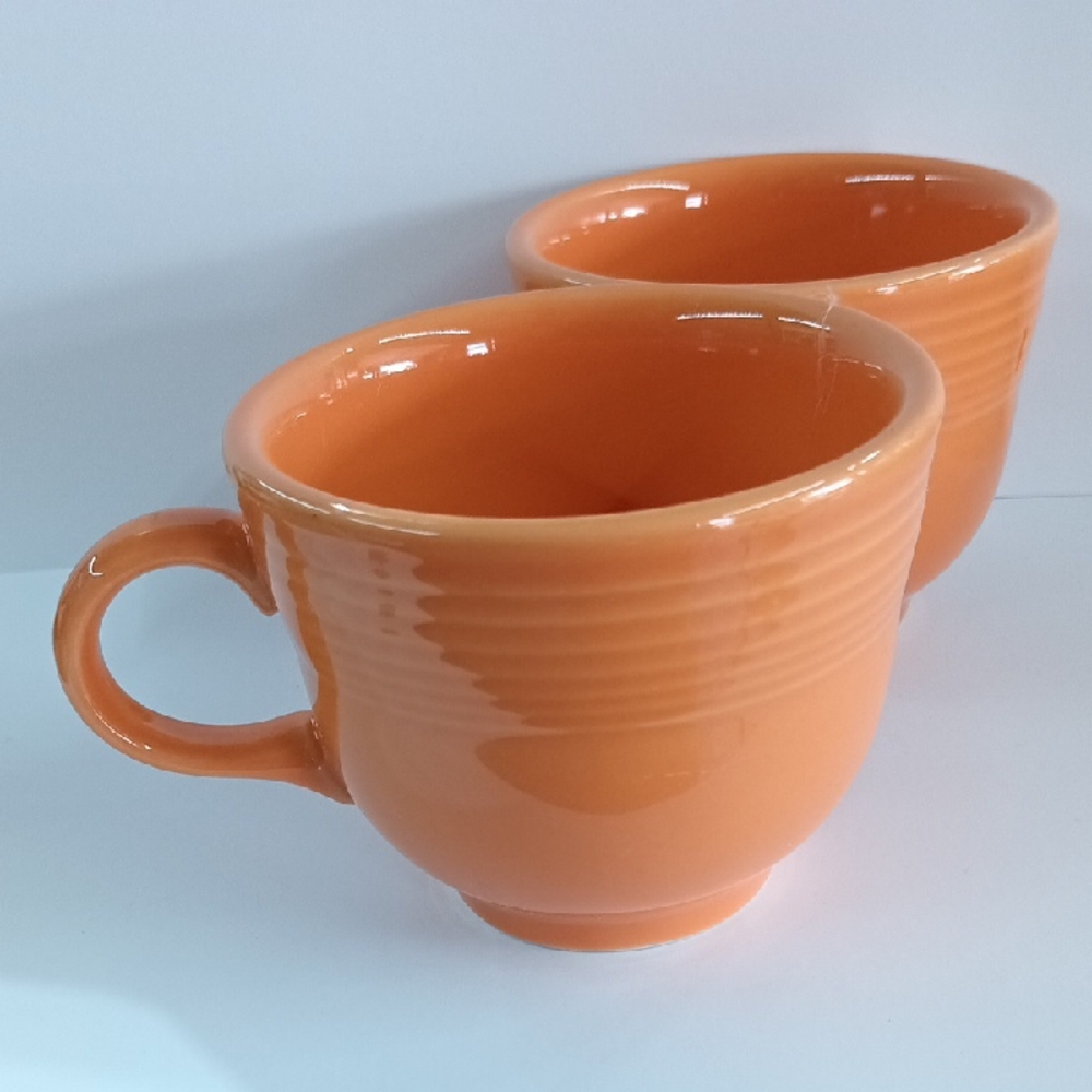 Orange Ceramic Coffee Mugs